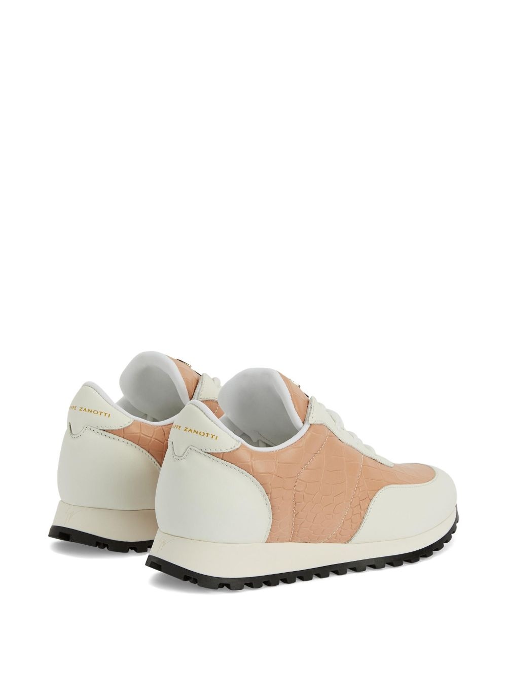 Jimi crocodile-effect leather sneakers - 3