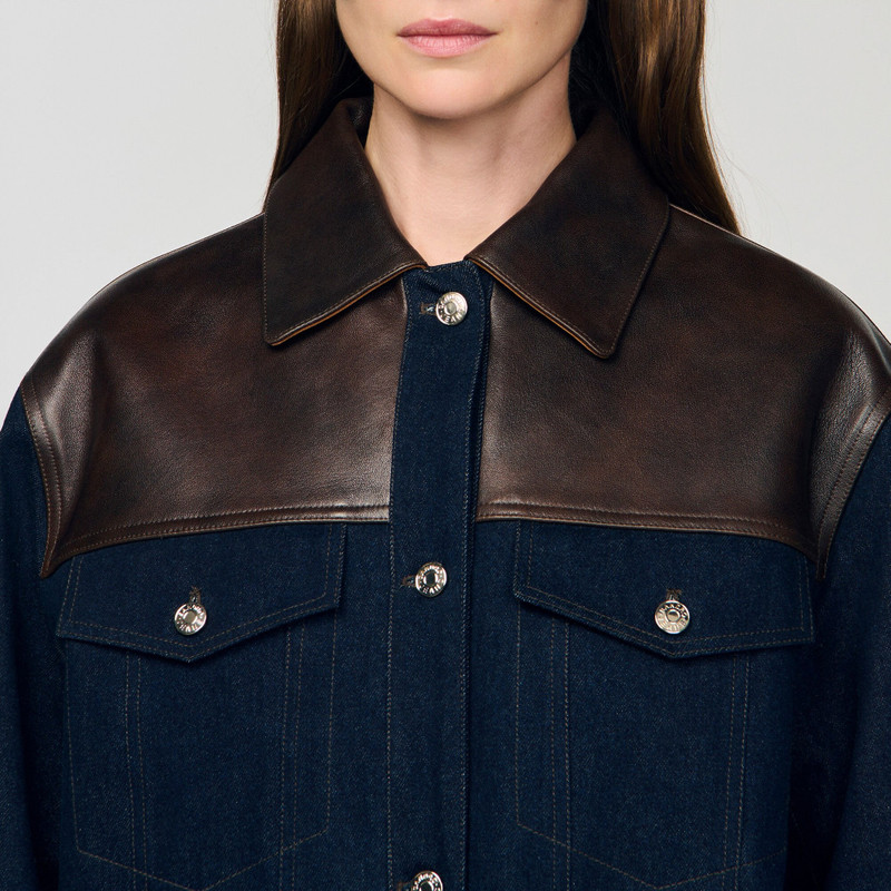 DENIM AND LEATHER JACKET 4