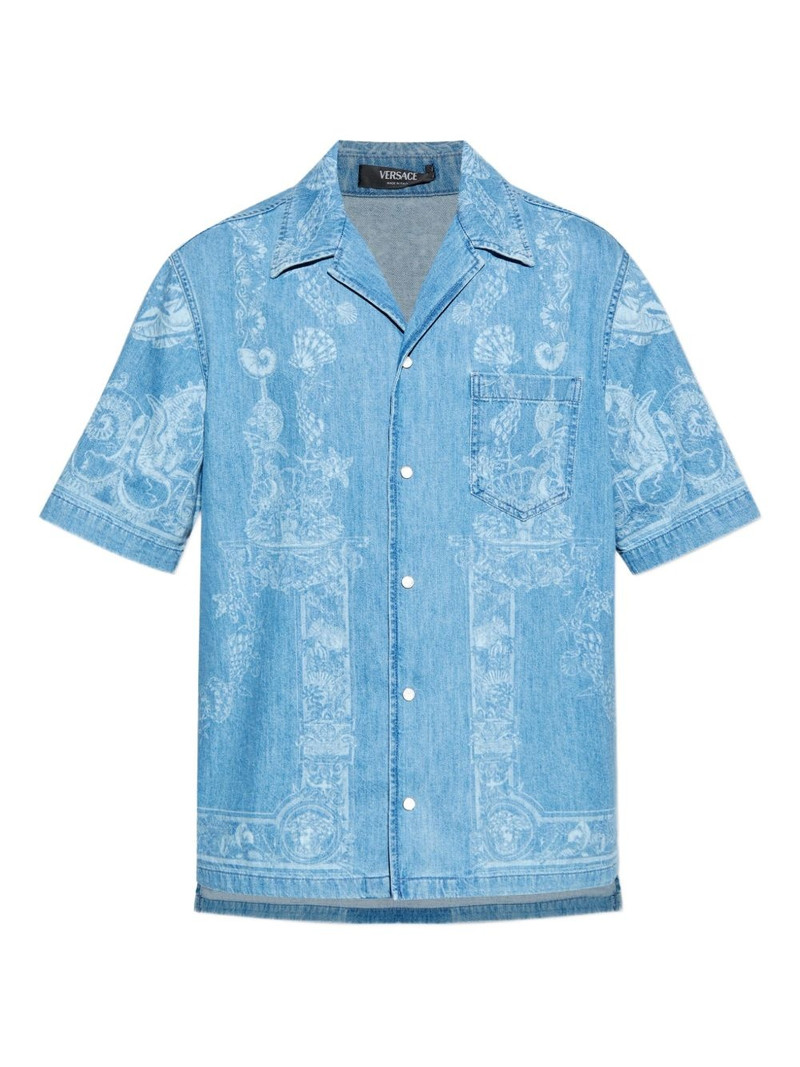 denim printed shirt 1