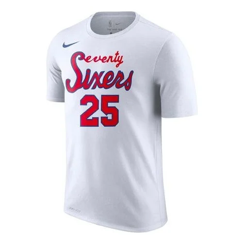 Nike Philadelphia 76 DRI-FITNBA Quick Dry Short Sleeve White AT2400-102 - 1