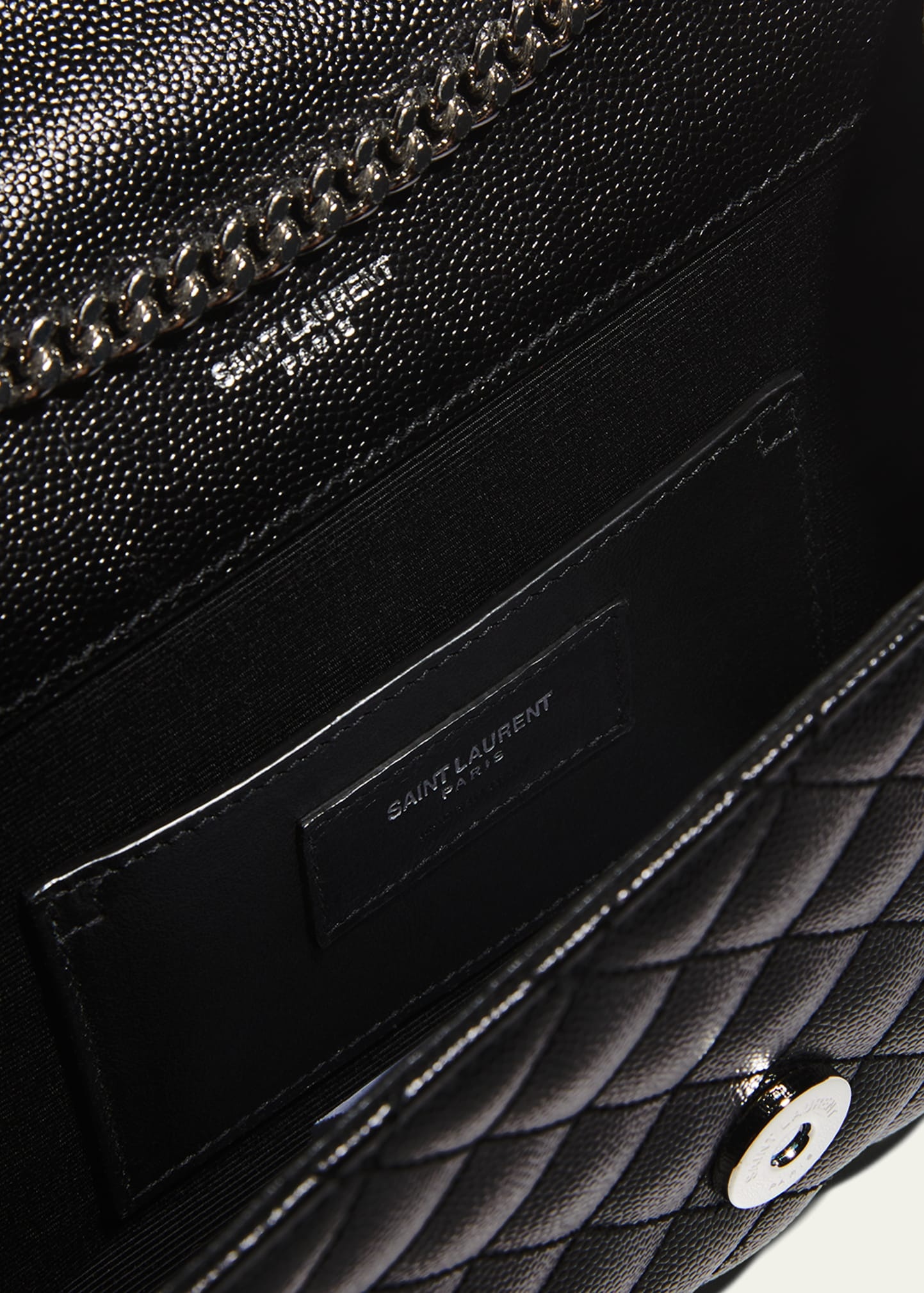 Small YSL Monogram Leather Satchel Bag - 3