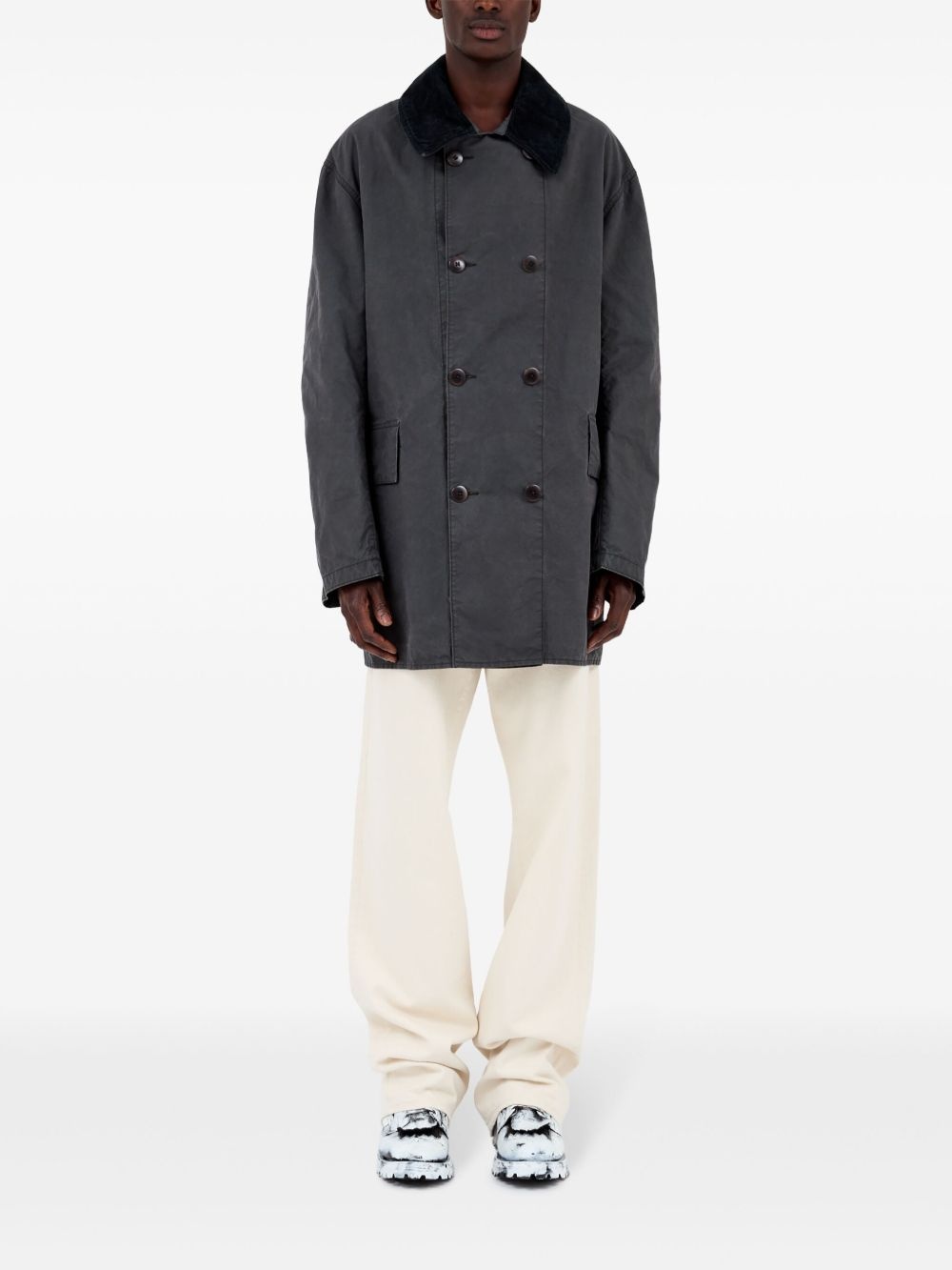 Maison Margiela Double Breasted Cotton Jacket - 6
