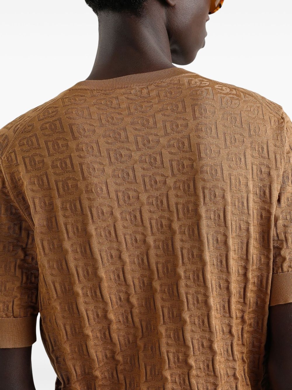 logo-jacquard T-shirt - 5