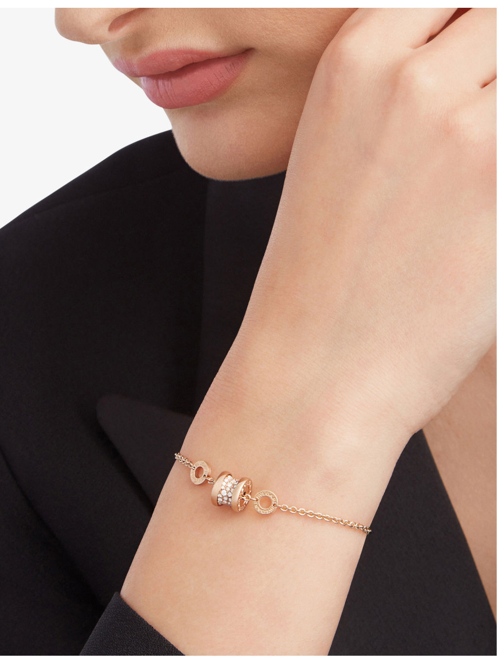 B.zero1 18ct rose-gold and 0.31ct brilliant-cut diamond bracelet - 4