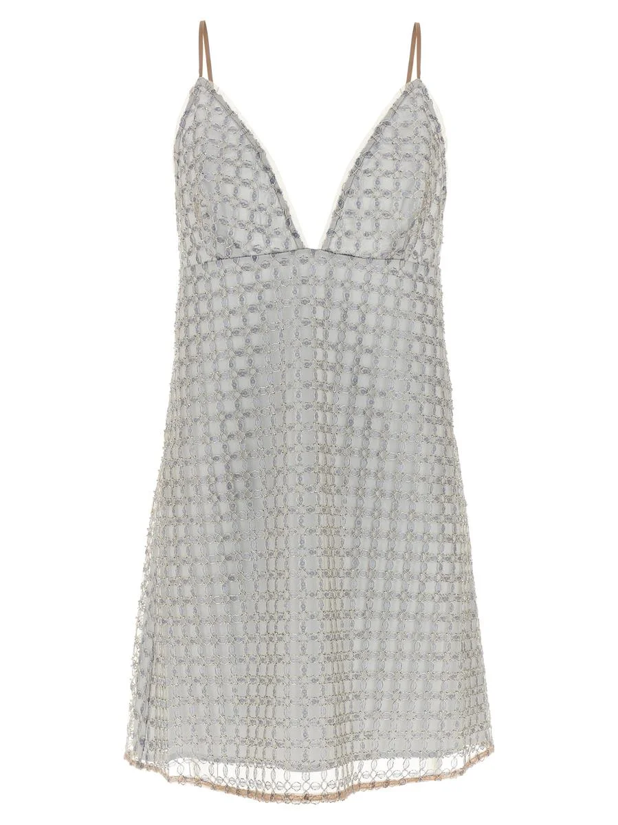 Rotate Birger Christensen 'Beaded A-Line Mini' Dress - 1
