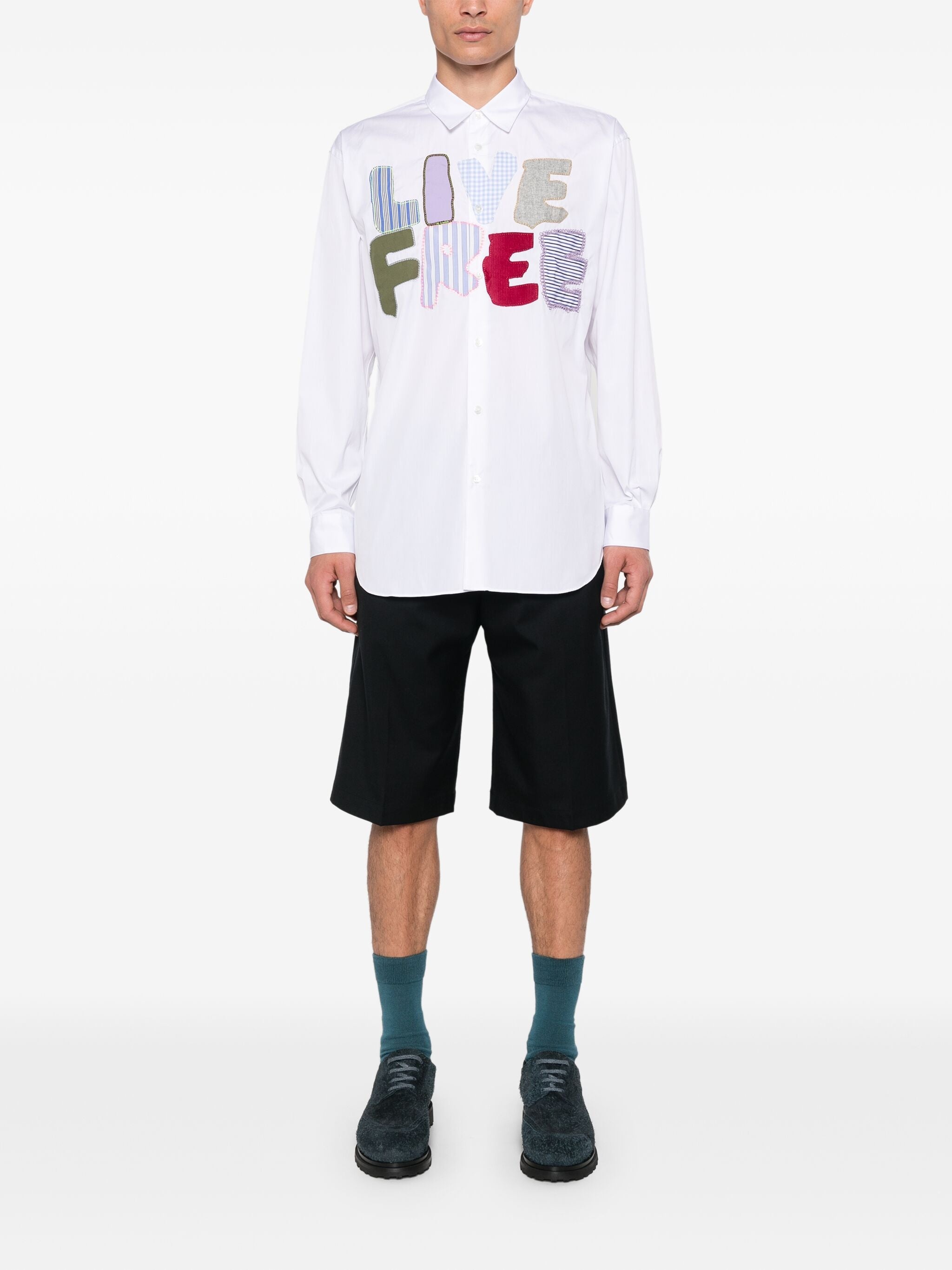 PATCH-LETTERING SHIRT - 2