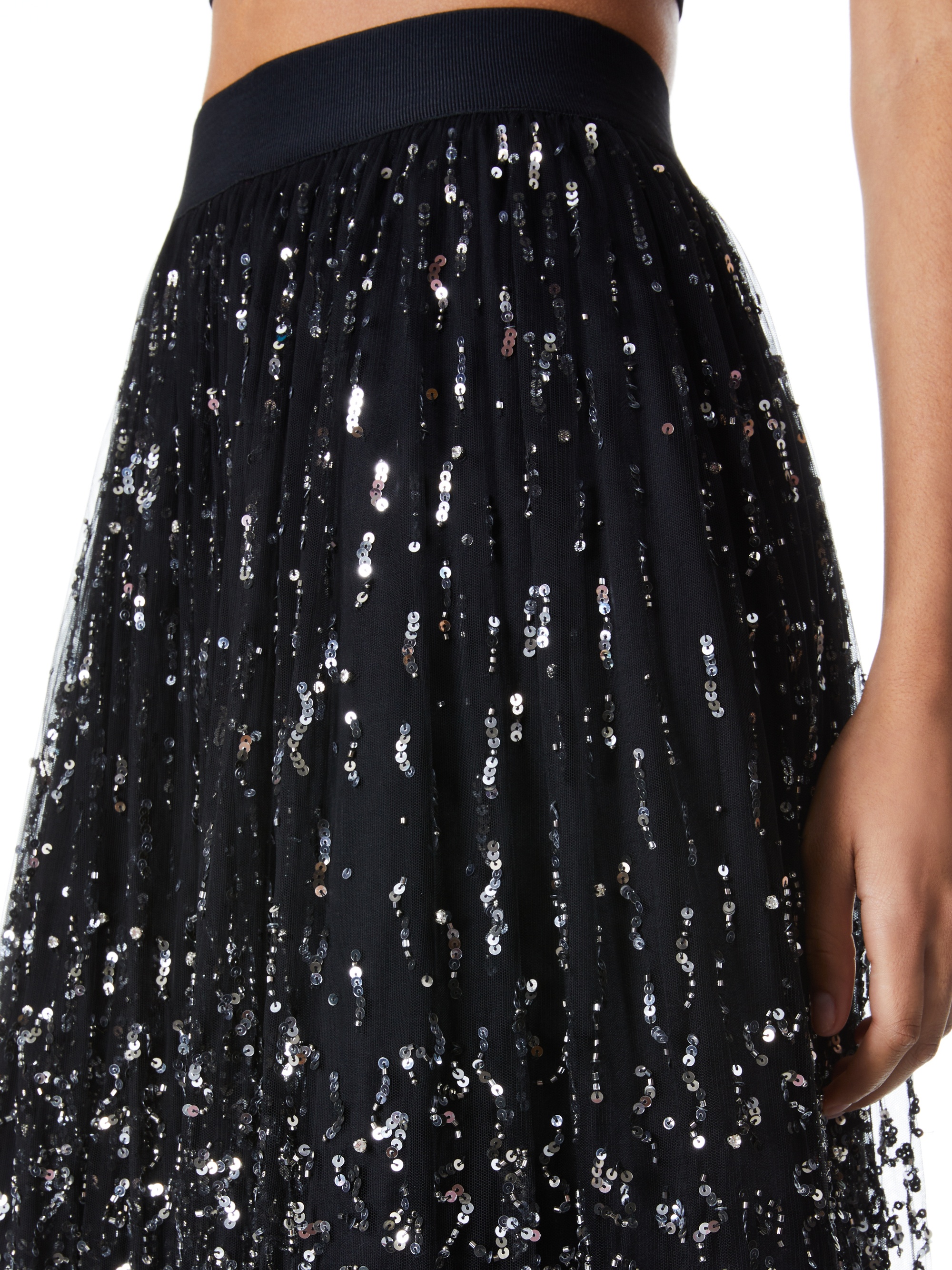 CATRINA EMBELLISHED MIDI SKIRT - 5