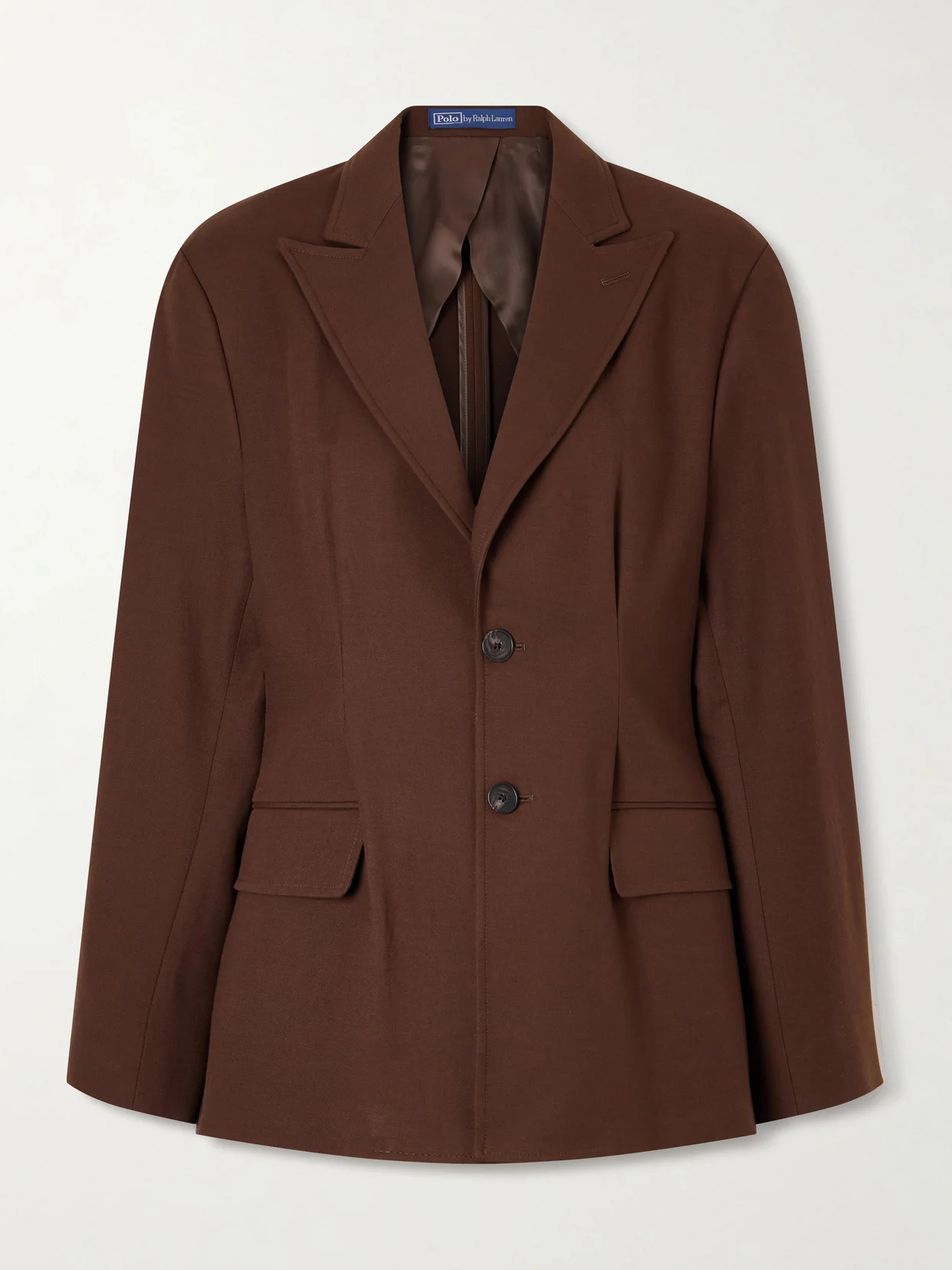 Single-breasted Cotton And Wool-blend Blazer - 1