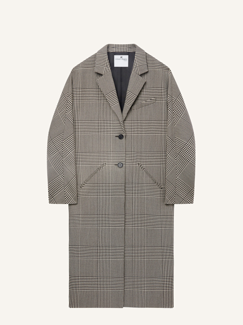 COCOON PRINCE OF WALES LONG COAT 1