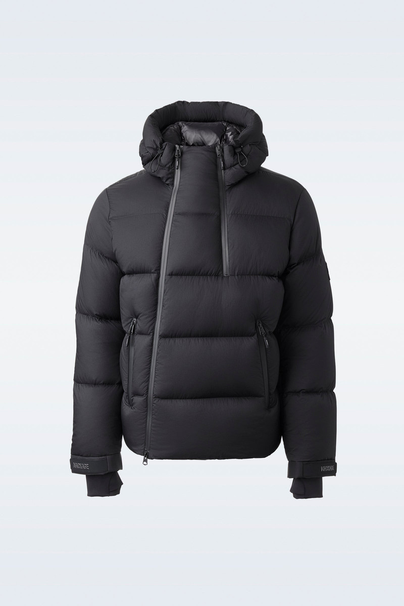 KENJI Down ski jacket with asymmetrical zip closure 1