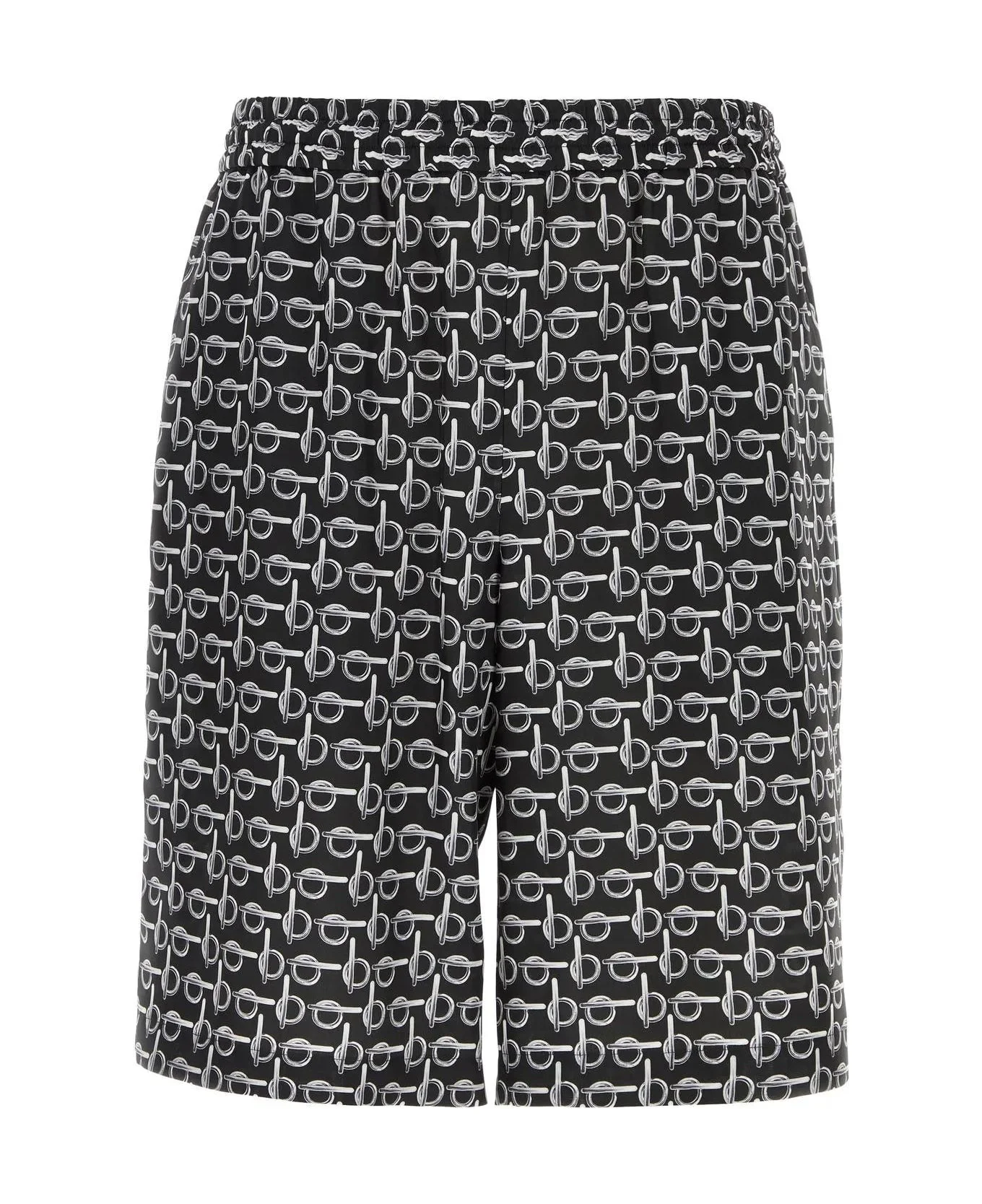 Printed Silk Bermuda Shorts - 1