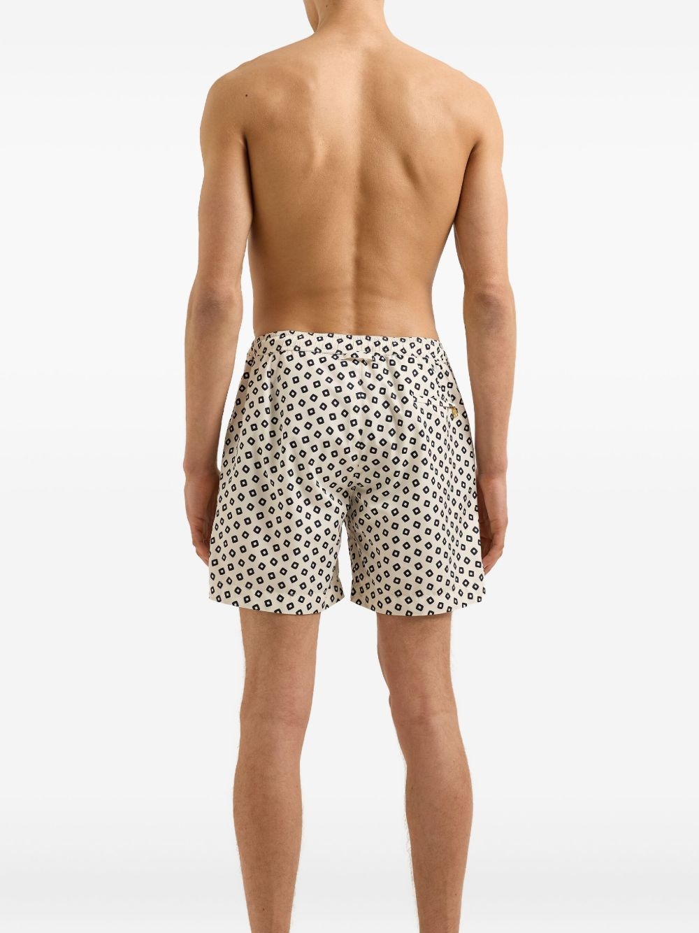 geometric-print swim shorts - 4