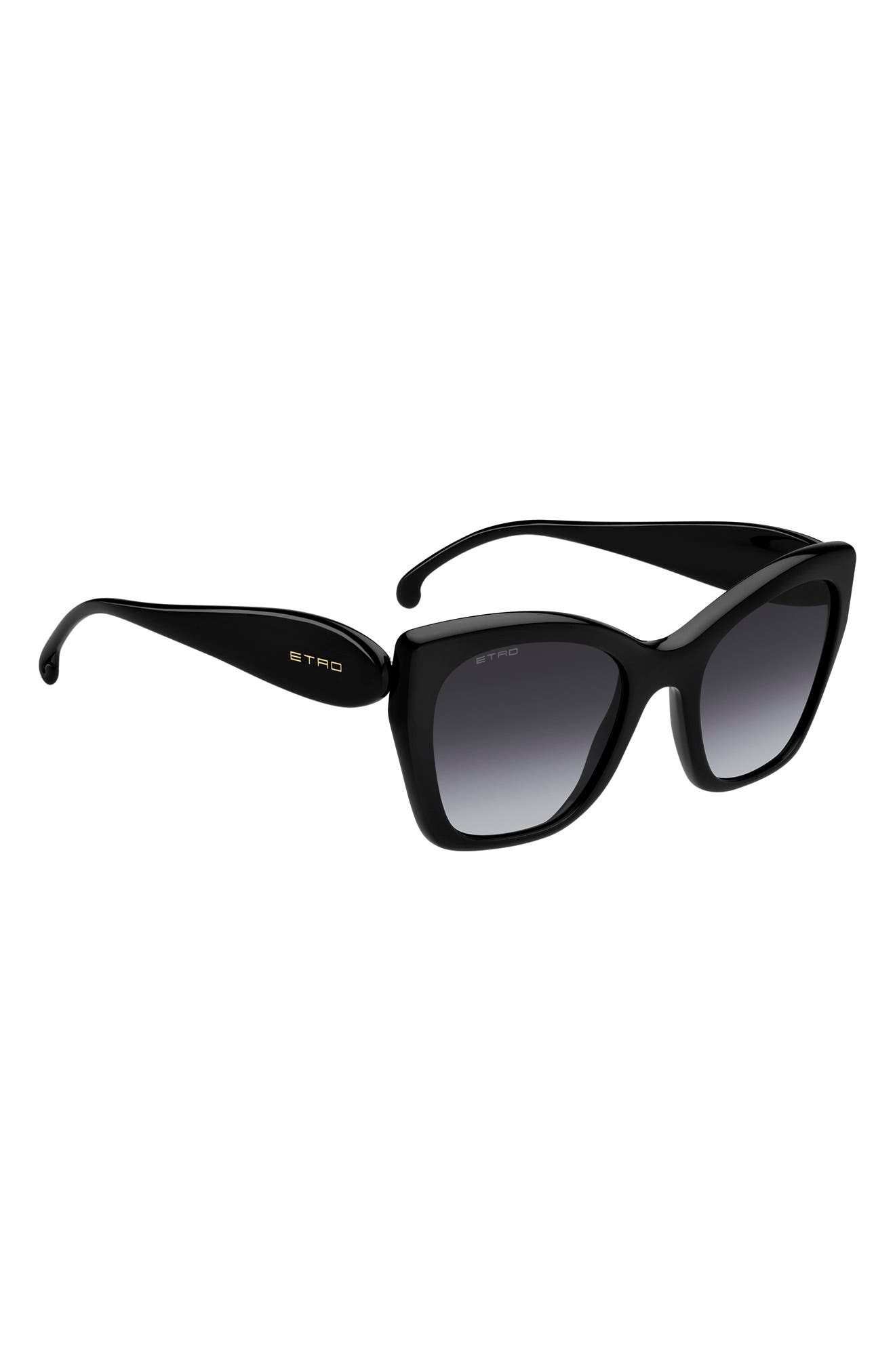 Etro 54mm Gradient Cat Eye Sunglasses in Black/Dark Grey Sf at Nordstrom - 6