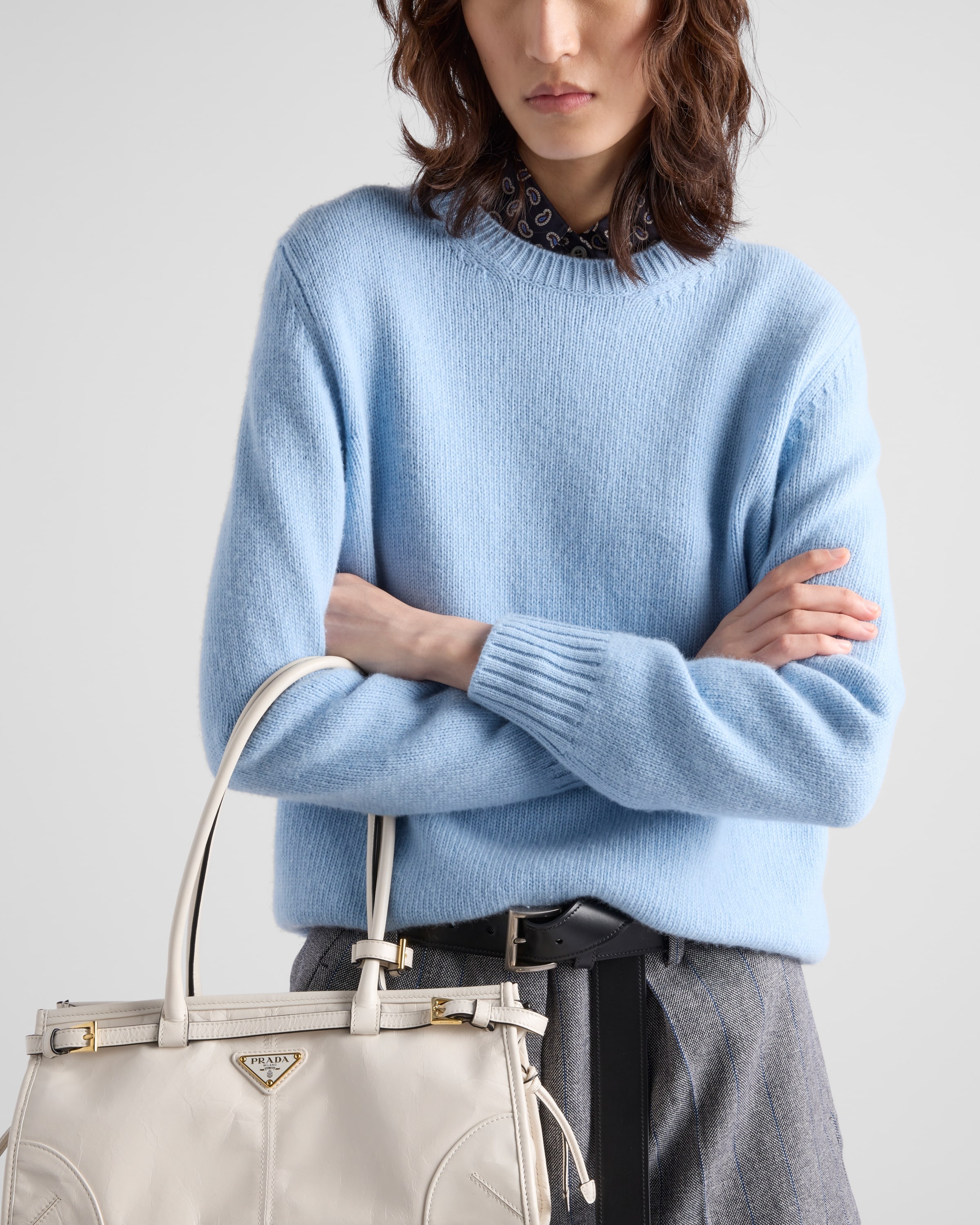 Wool and cashmere crew-neck sweater - 5