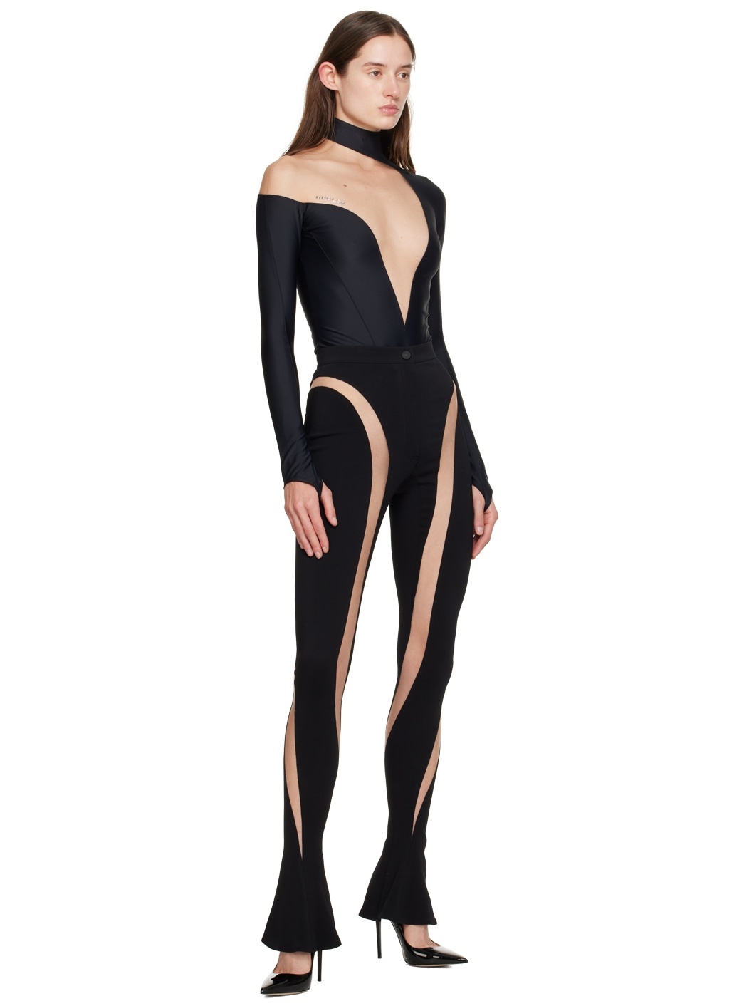 Black Illusion Bodysuit - 5