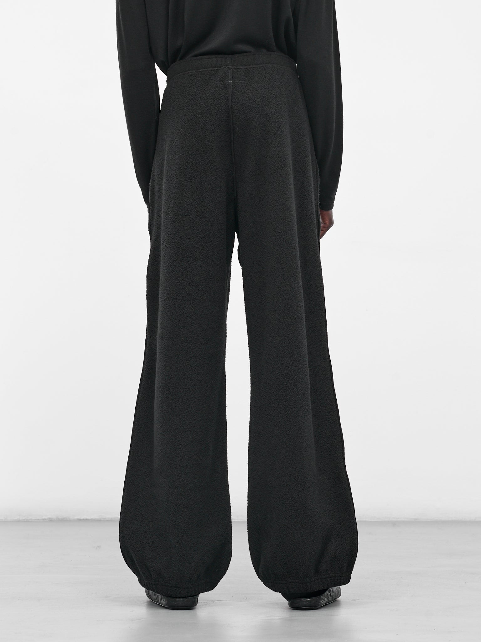 Black Fleece Flared Sweatpants - 3