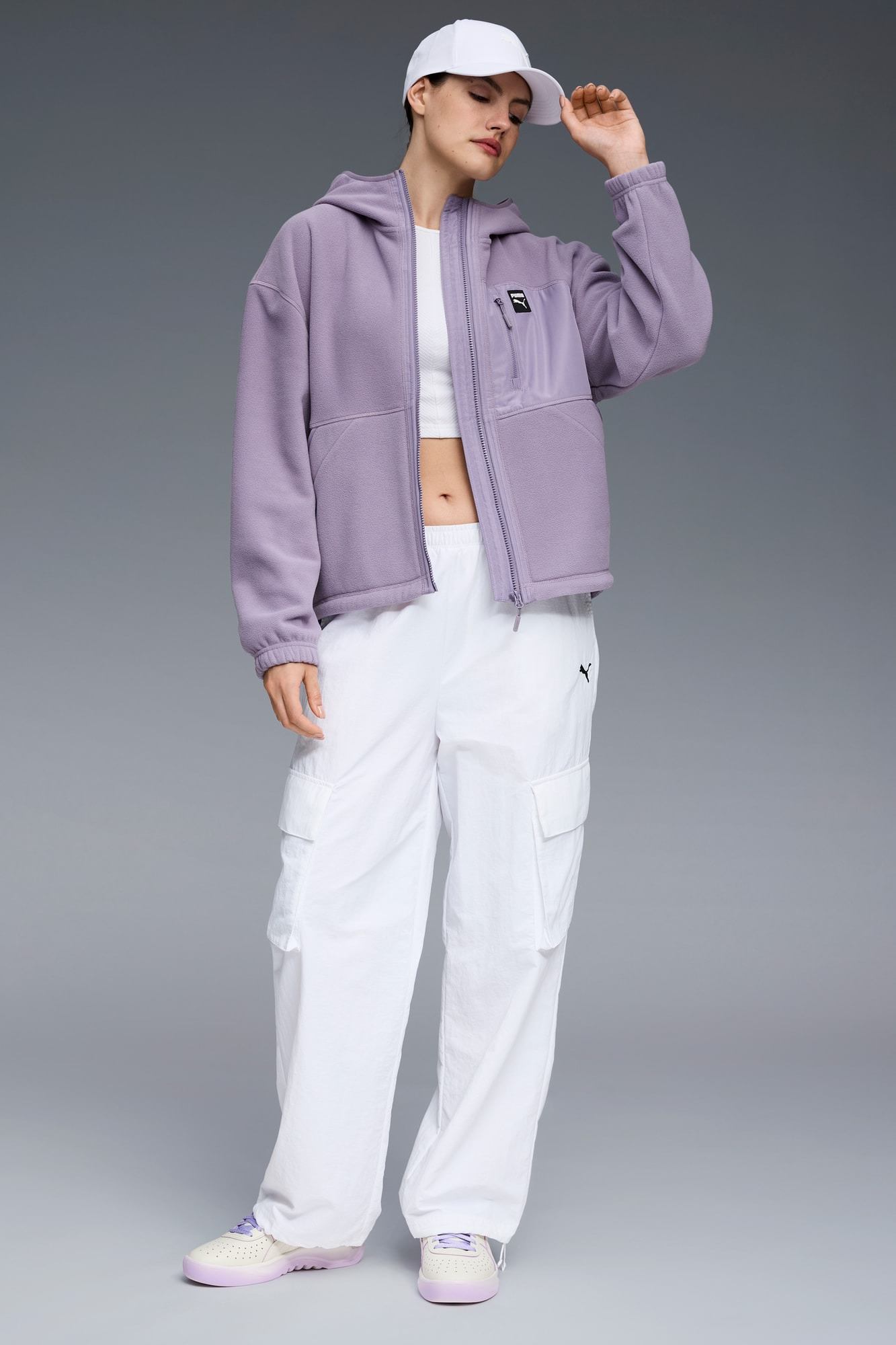 Polar Fleece Hooded Jacket Women - 5