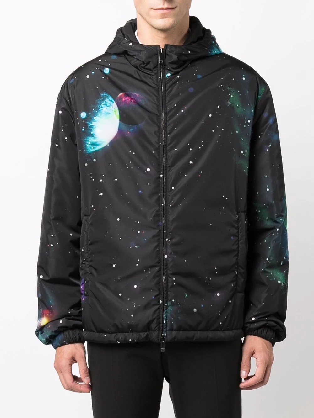 graphic-print zip-up jacket - 3