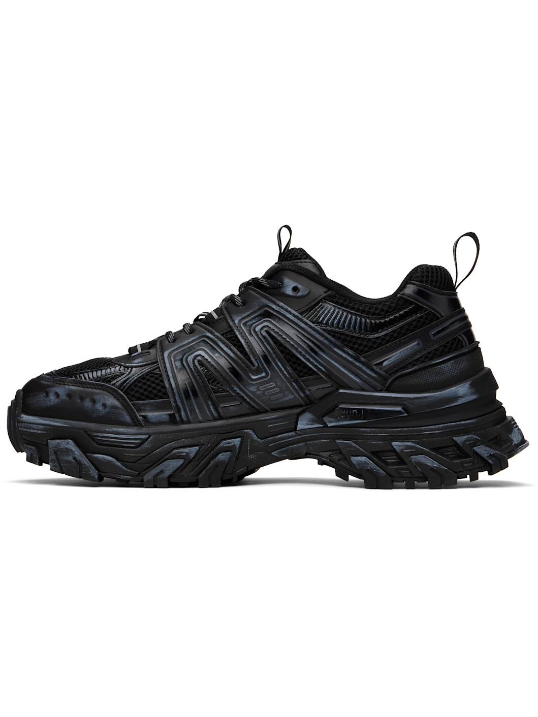 Juun. J Black Synthetic Sneakers - 3