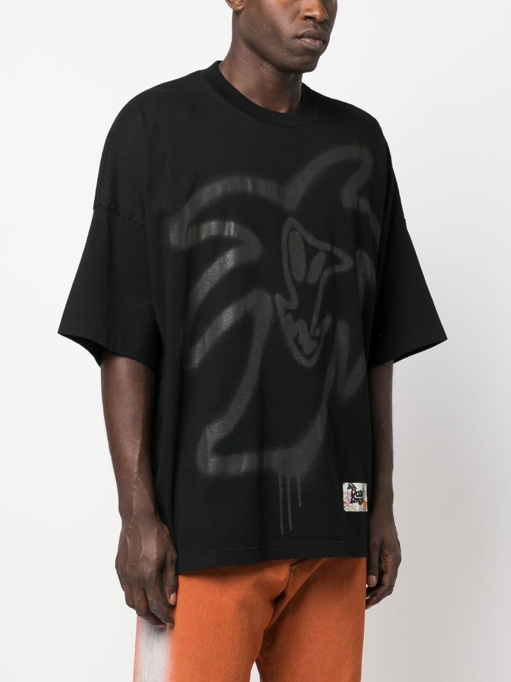graffiti-print organic cotton T-shirt - 3