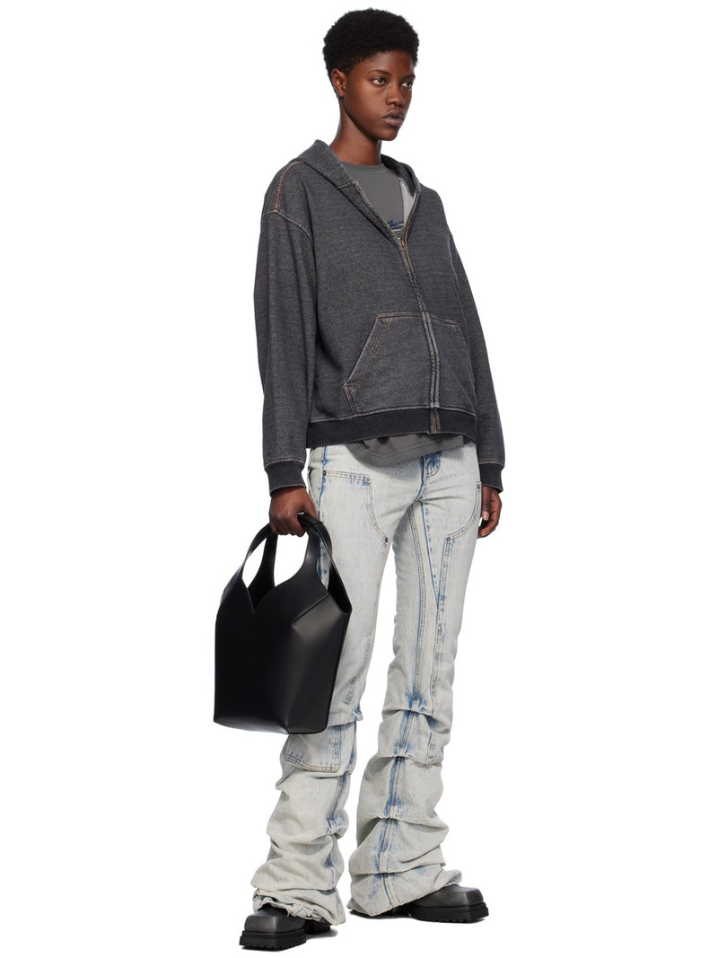 We11done Black Faded Hoodie outlook