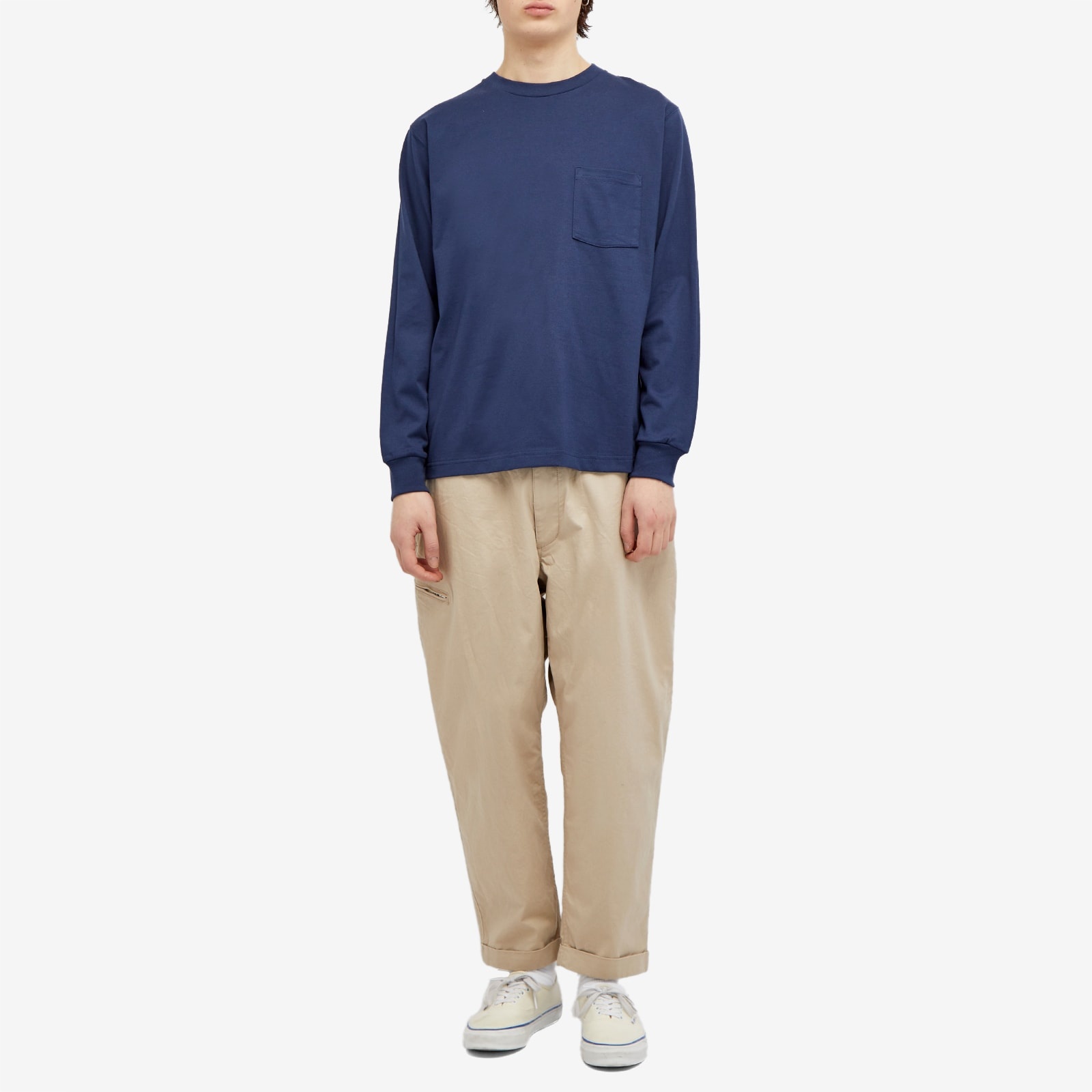 Beams Plus Long Sleeve Pocket T-Shirt - 4