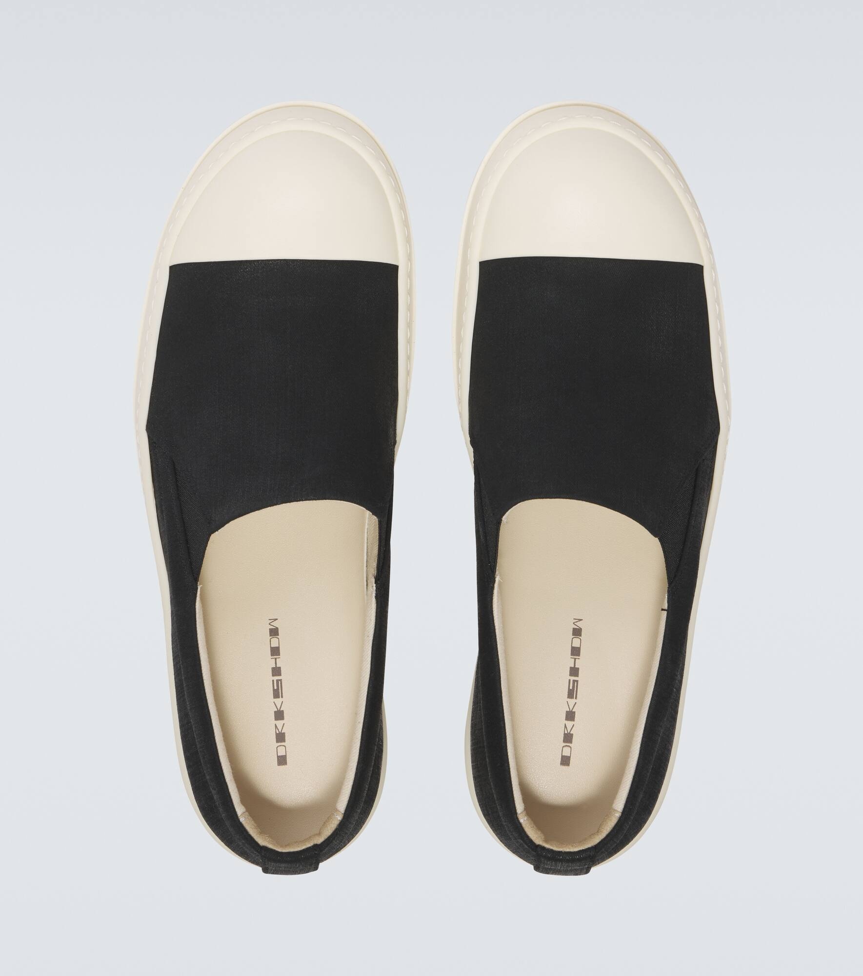 Boat coated denim slip-on shoes - 4