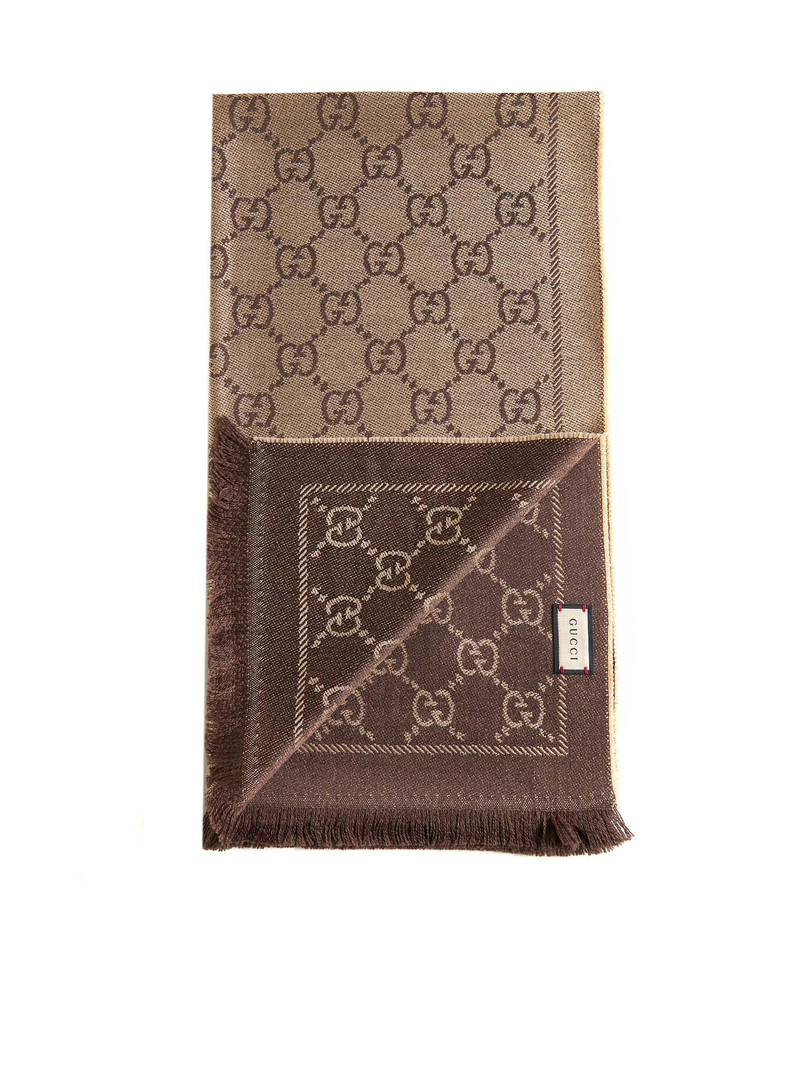 Gucci Women Gg Wool Scarf - 2