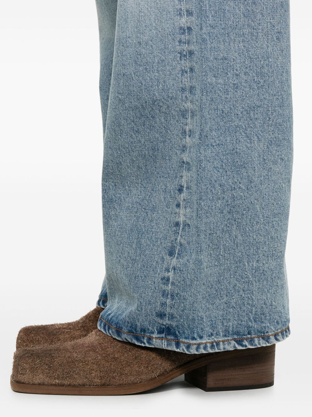 loose flared-leg jeans - 5