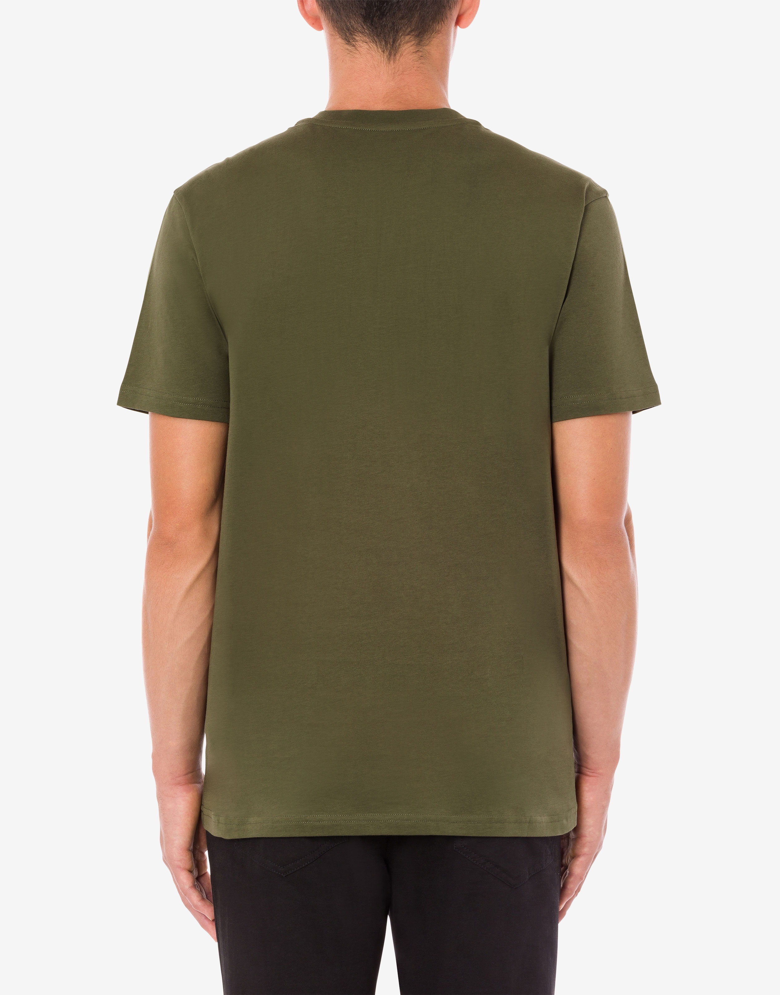 MOSCHINO QUILT LOGO ORGANIC JERSEY T-SHIRT - 3
