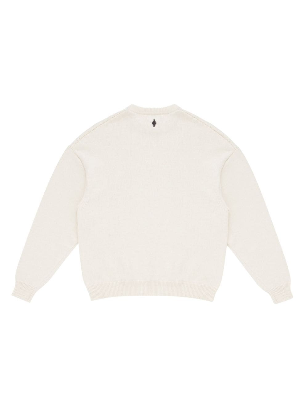 feather-print crew-neck jumper - 2