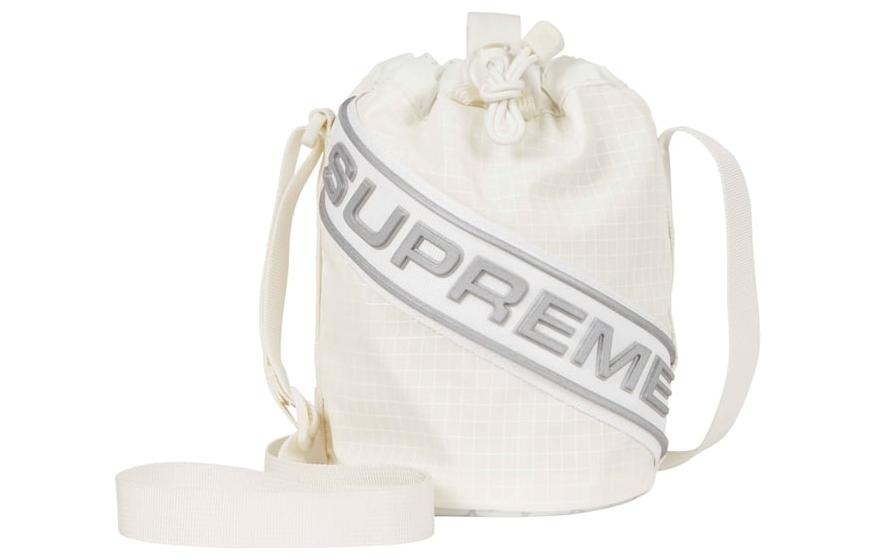 Supreme FW23 Small Cinch Pouch 'White' SUP-FW23-0821 - 2