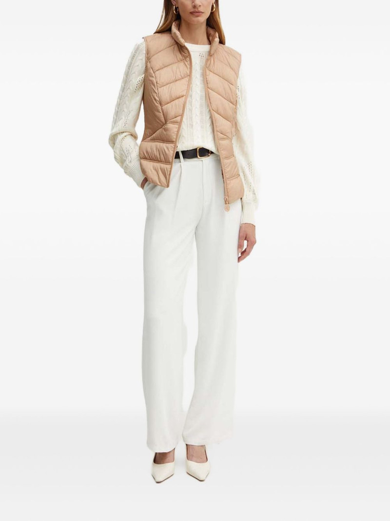 GUESS USA quilted zip-up gilet outlook