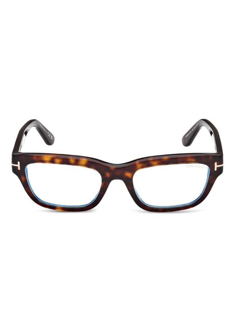 tortoiseshell rectangular glasses 1