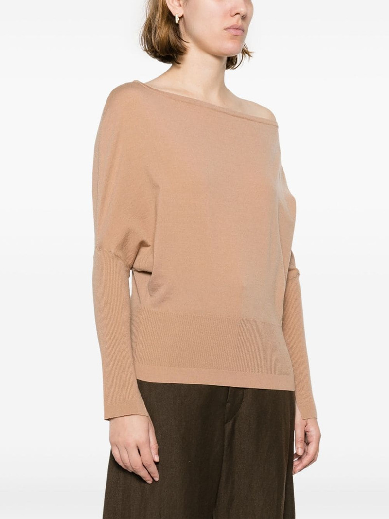 off-shoulder wool-blend jumper 3