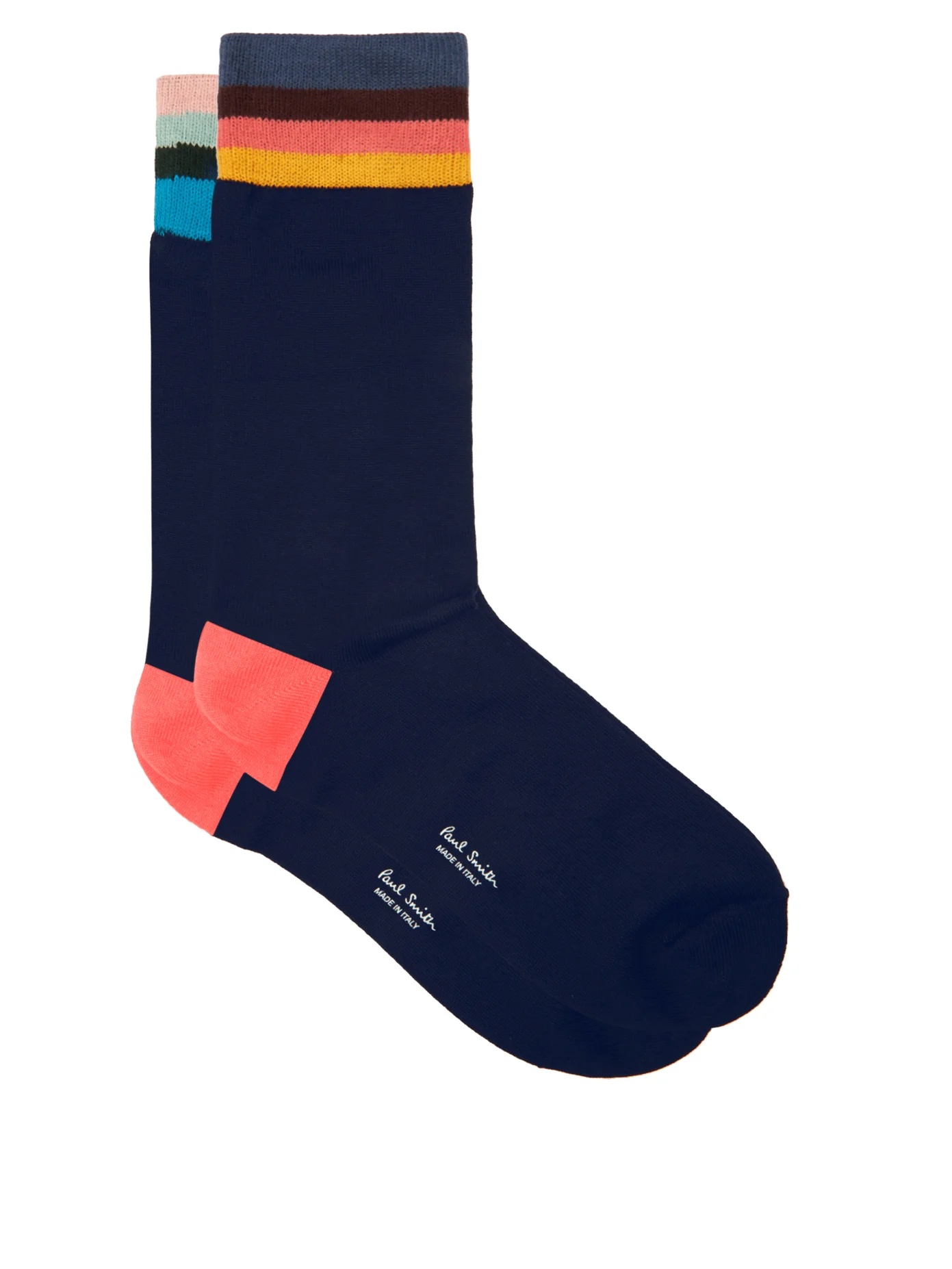 Artist-stripe cotton-blend socks - 1