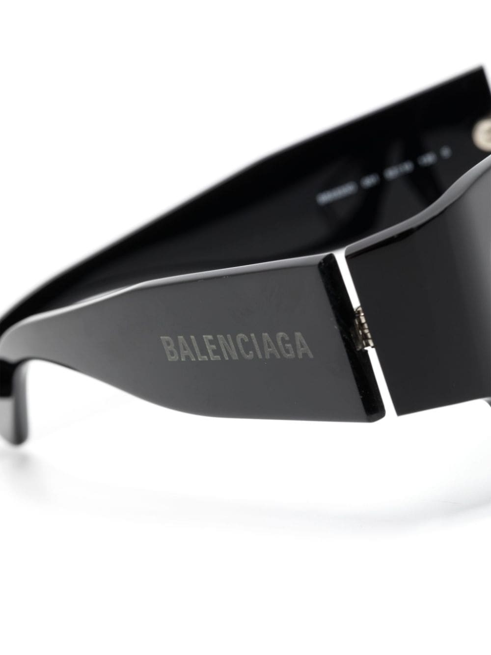 logo-engraved cat-eye glasses - 3