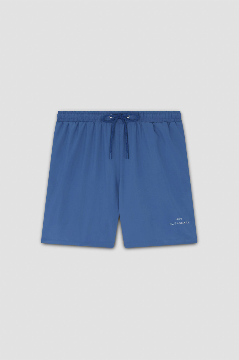 SWIM SHORTS WITH REFLECTIVE LOGO PRINT 1
