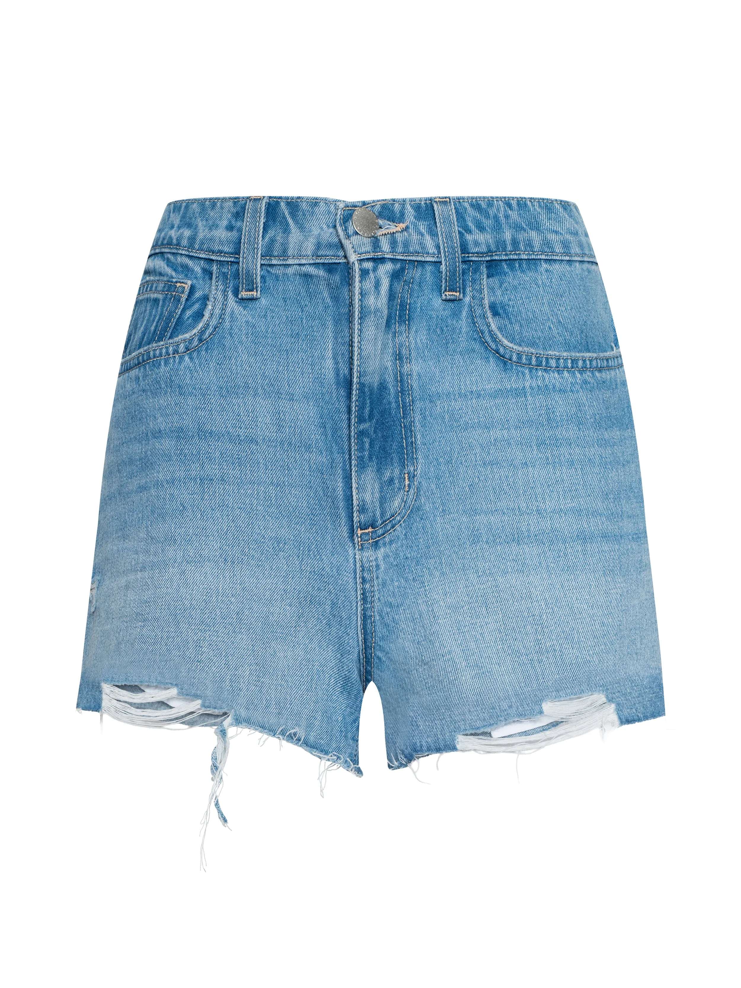 Clark Distressed Jean Short - 1