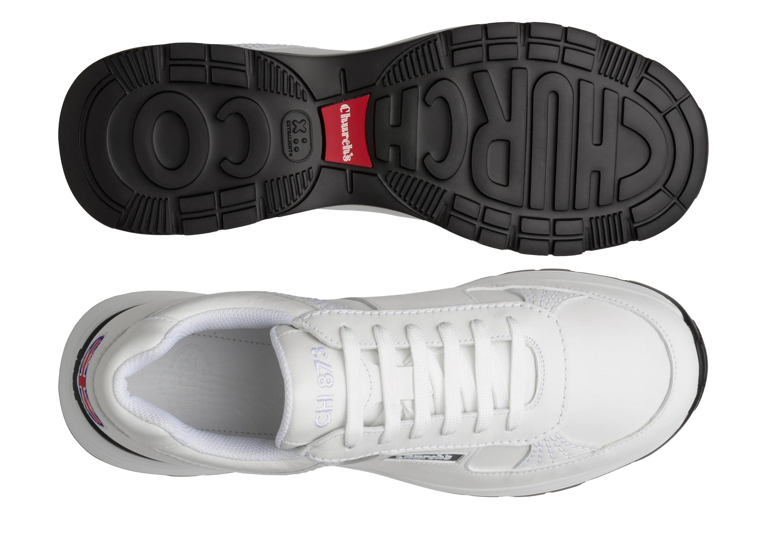 Ch873
Plume Calf Leather Retro Sneaker White - 3