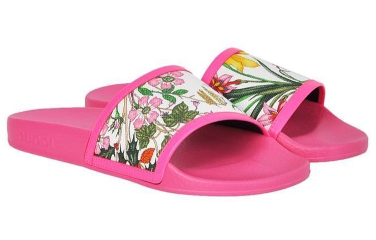 (WMNS) Gucci Pursuit Pool Slide 'Pink Floral' 551440-9ZI40-9095 - 5