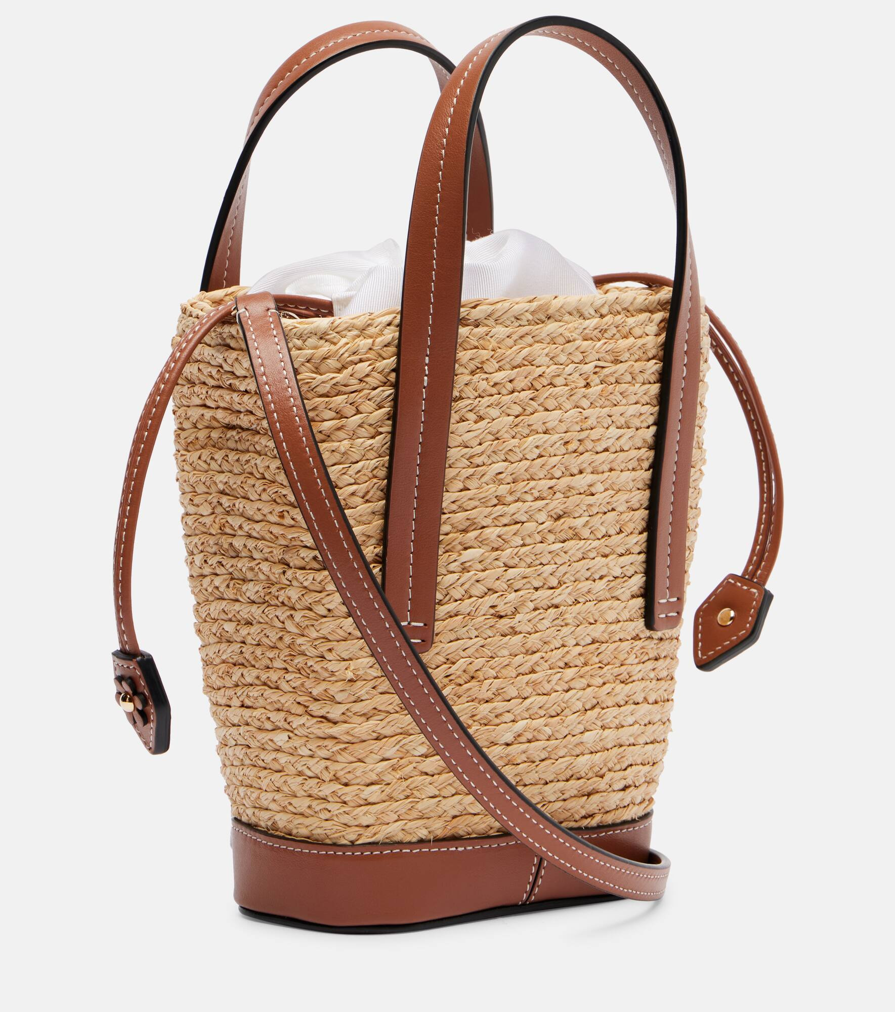 RV Skate Mini raffia bucket bag - 4