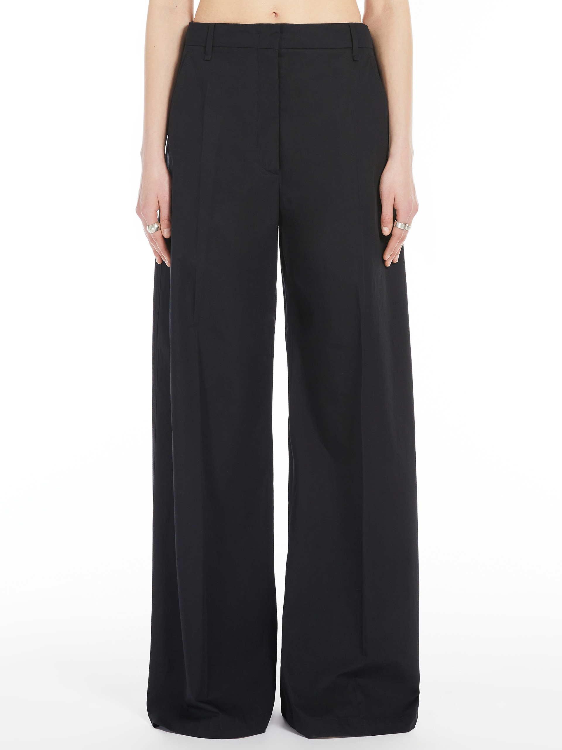 GEBE Oversized washed cotton trousers - 3