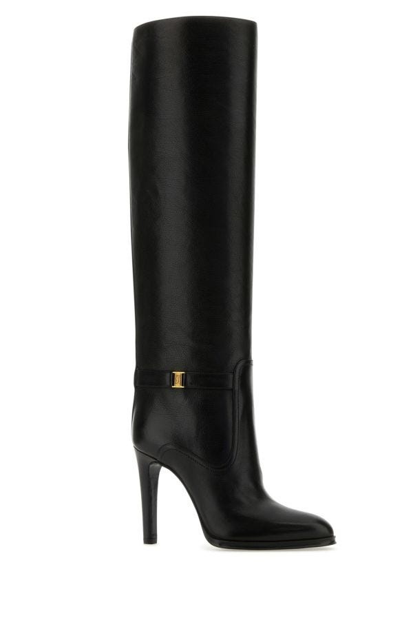 Saint Laurent Woman Black Leather Diane Boots - 2