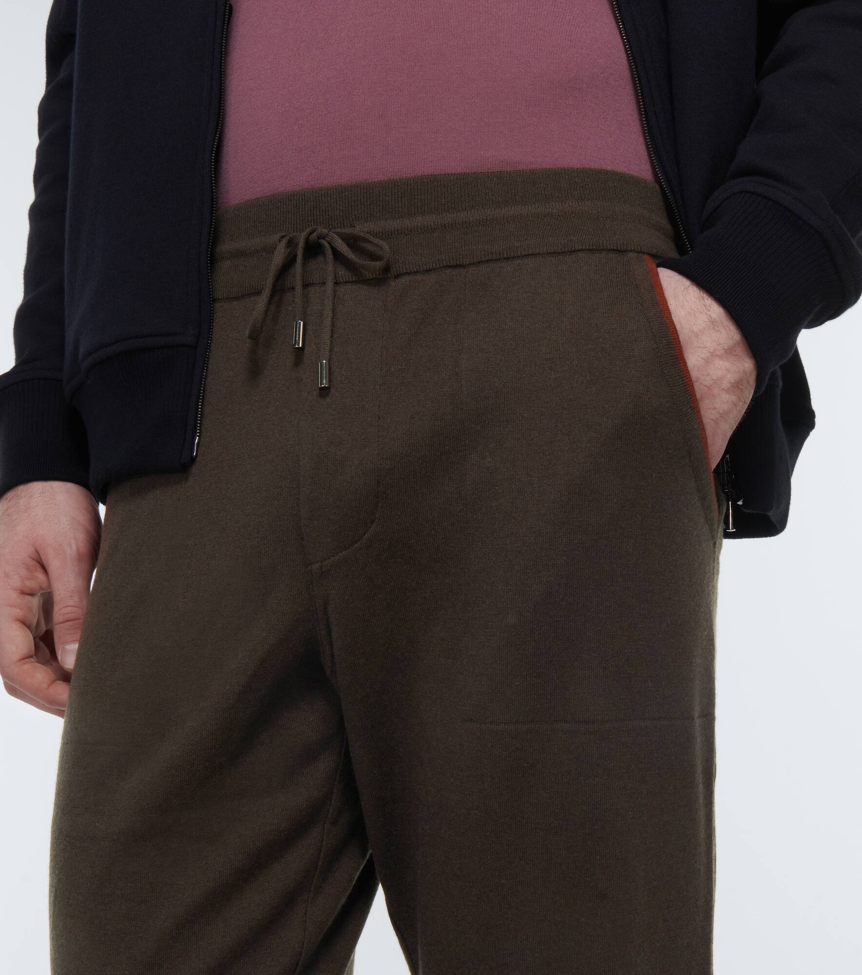 Cashmere and cotton sweatpants - 5
