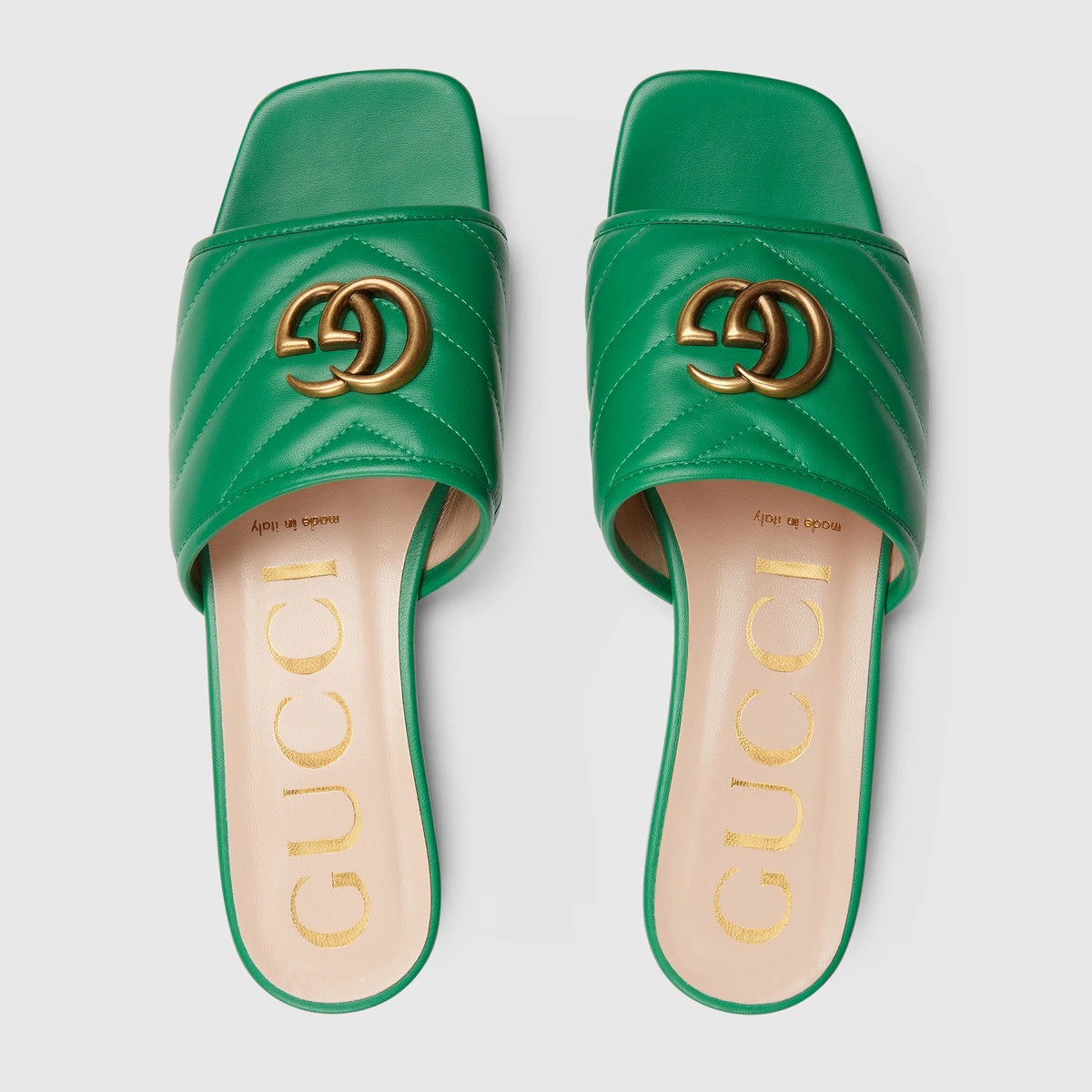 Women's slide sandal with Double G - 3