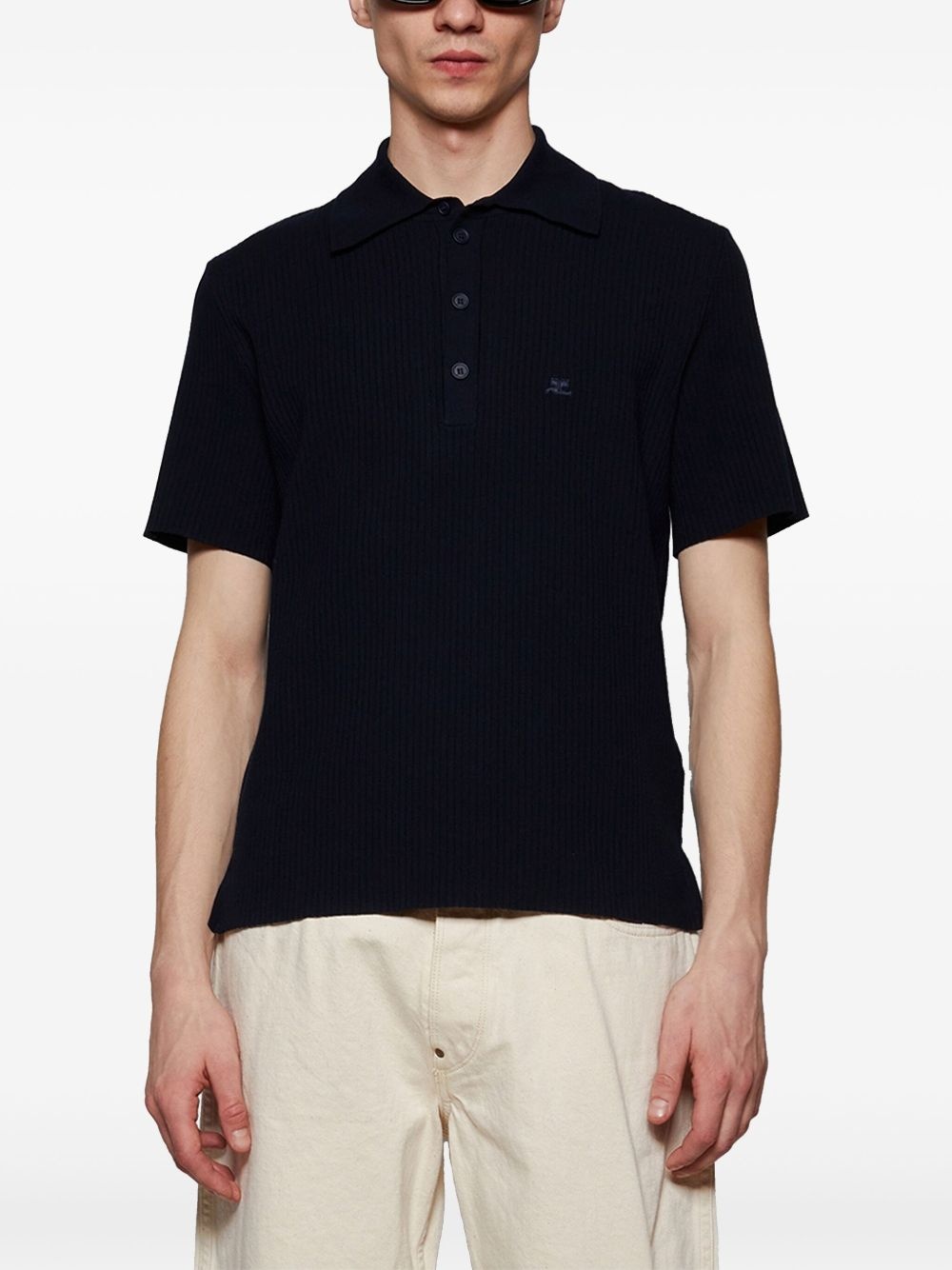 knitted polo shirt - 3