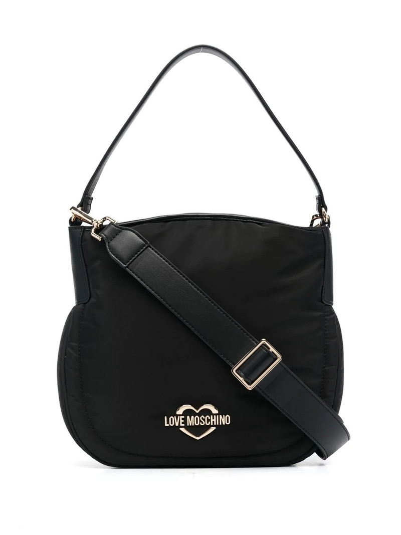 heart logo-plaque tote bag 1