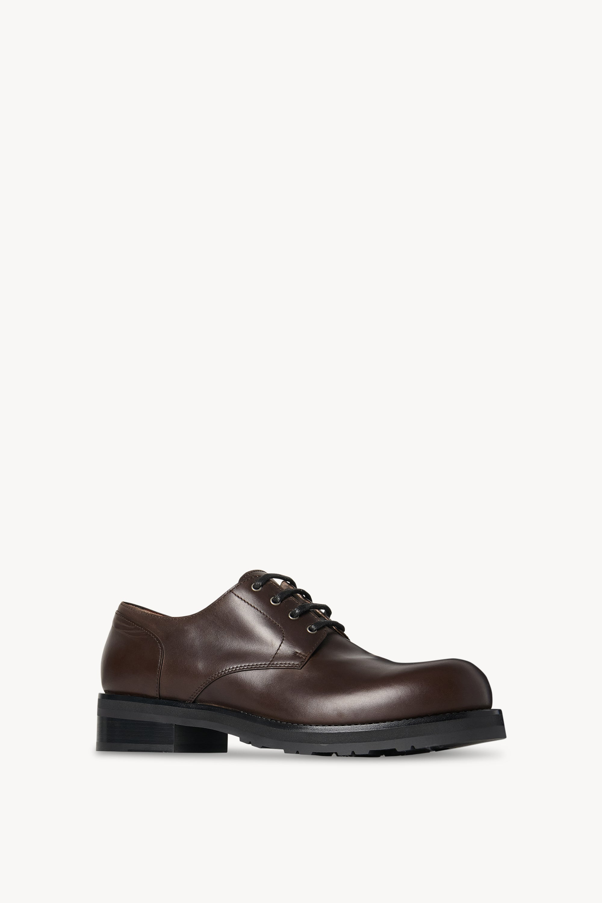 Derby Lug Sole Shoe in Leather - 2