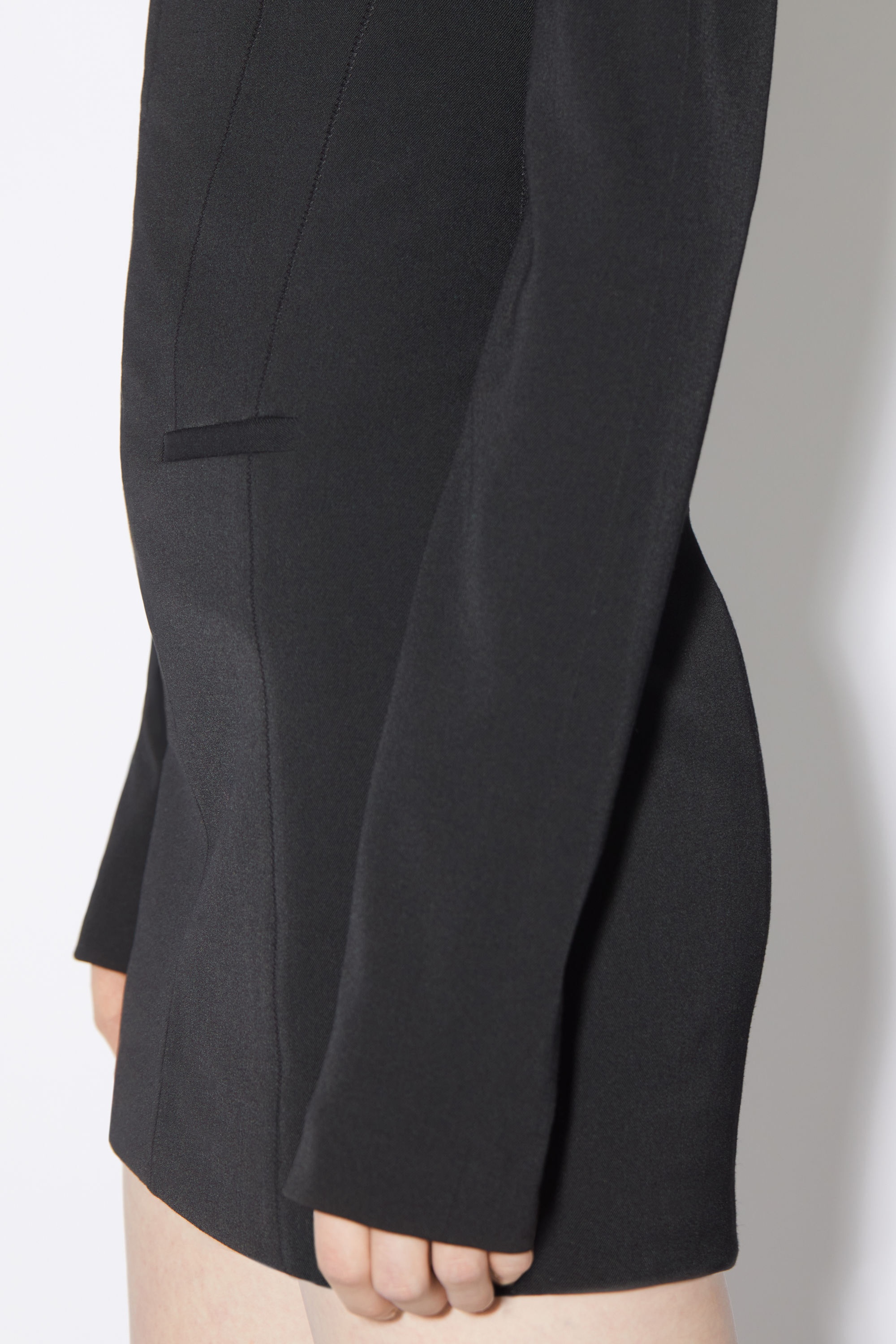 Blouse tunic dress - Black - 5